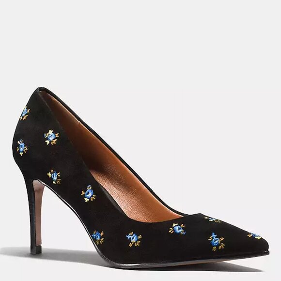 Coach Prairie Suede Pump Heels- Size: US 9.5 / EUR 40 - Comes with Box - Picture 1 of 12